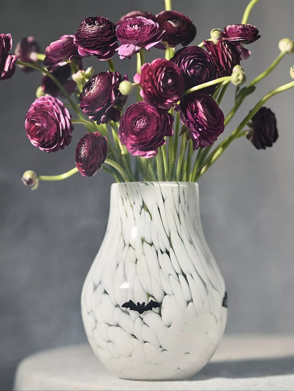 Anthropologie Spooky Icon Confetti Glass Vase